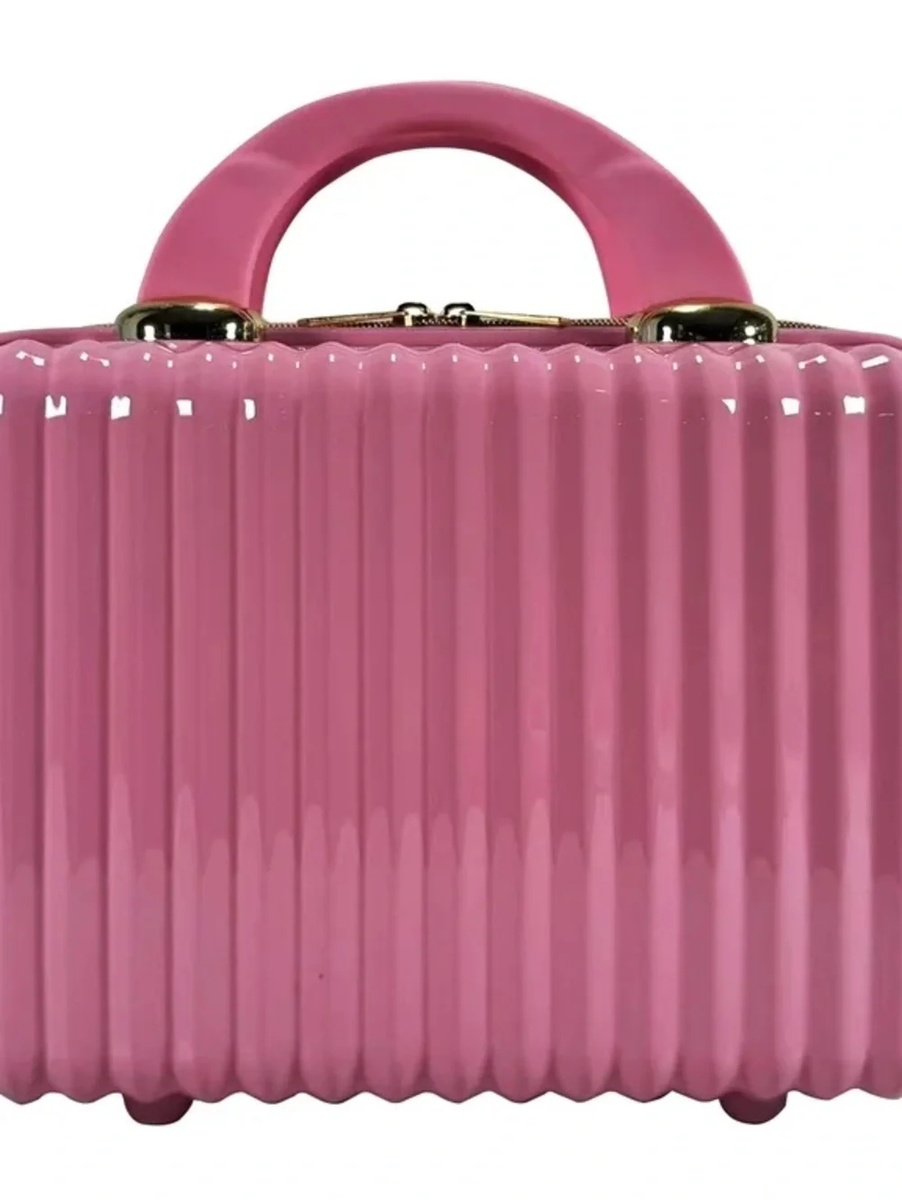 Pink Hard Shell Cosmetic Travel Case NWT